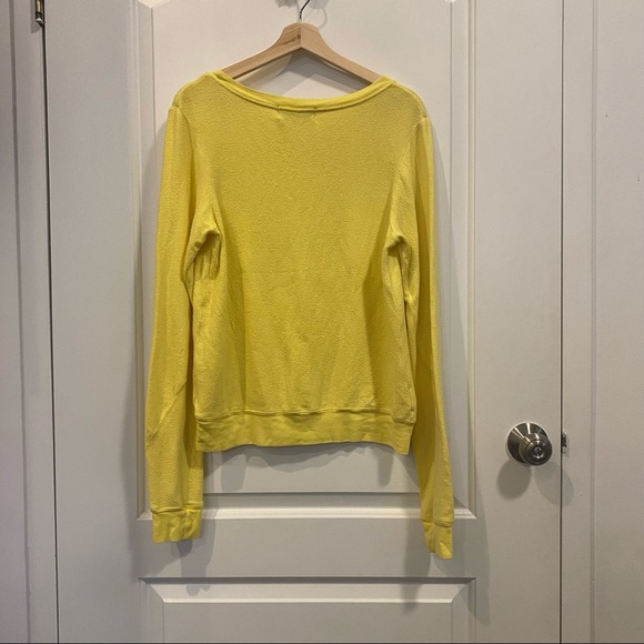 Wildfox Nevada Mantra Yellow Sweatshirt - Picture 3 of 3